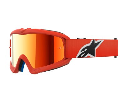 brýle VISION YOUTH CORP, ALPINESTARS, dětské (oranžová, zrcadlové červené plexi) 2025
