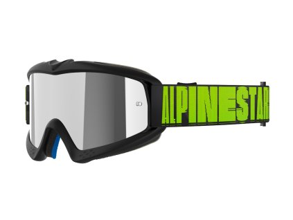 brýle VISION YOUTH HOLLOW, ALPINESTARS, dětské (černá antracit/žlutá fluo, zrcadlové stříbrné plexi) 2025