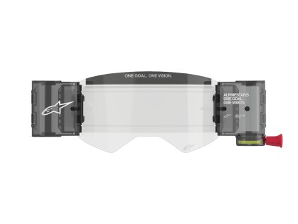 sada ROLL-OFF WIDE VISION pro brýle SUPERTECH, ALPINESTARS (čiré plexi, čepy pro strhávací slídy)