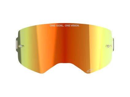 plexi pro brýle SUPERTECH, ALPINESTARS (zrcadlové červené)
