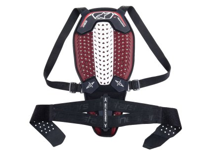 páteřový chránič NUCLEON PLASMA, ALPINESTARS (černá/bílá/červená) 2026