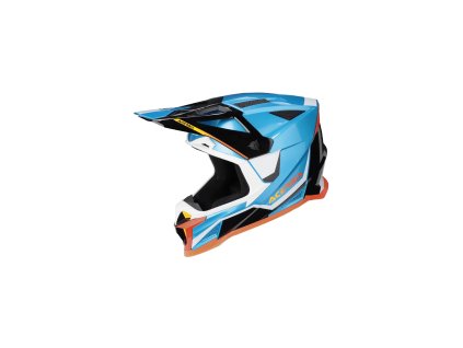 ACERBIS přilba T711 světle modrá/bílá L