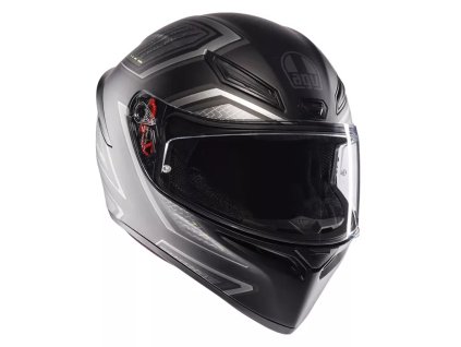 Helma na moto AGV K1 S E2206 SLING MATT BLACK/GREY