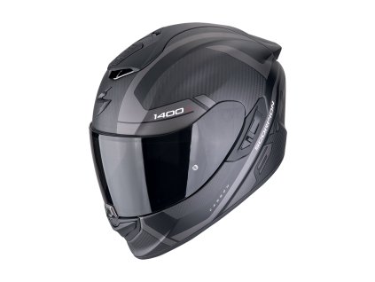Moto přilba SCORPION EXO-1400 EVO II CARBON AIR ENKO matná černo/stříbrná