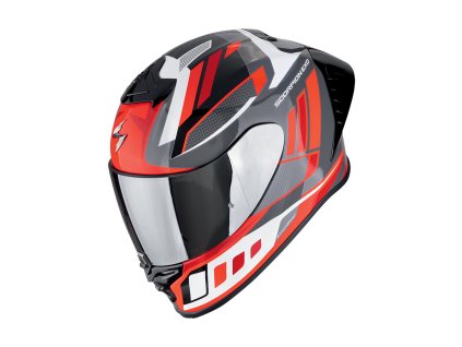 Moto přilba SCORPION EXO-R1 EVO II AIR VITAL šedo/bílo/červená