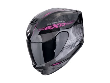 Moto přilba SCORPION EXO-391 AVA černo/růžová