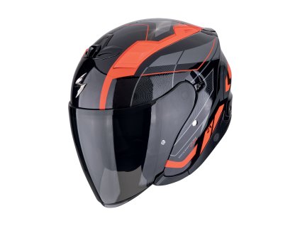 Moto přilba SCORPION EXO-Z1 VUE černo/červená