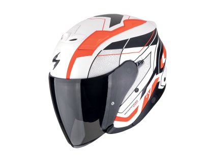 Moto přilba SCORPION EXO-Z1 VUE matná bílo/červeno/černá
