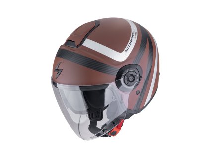 Moto přilba SCORPION EXO-CITY II RIVA matná hnědo/stříbrná