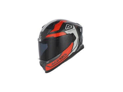 ACERBIS přilba X-WAY GRAPHIC oranž/šedá L