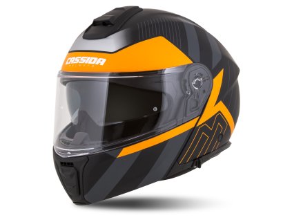 přilba Modulo 2.1 Profile, CASSIDA (černá matná/šedá/oranžová, plexi s přípravou pro Pinlock) 2026