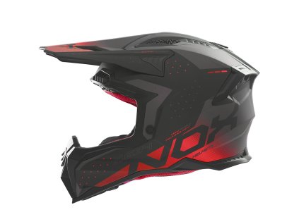 přilba N634, NOX (černá matná,červená) 2025