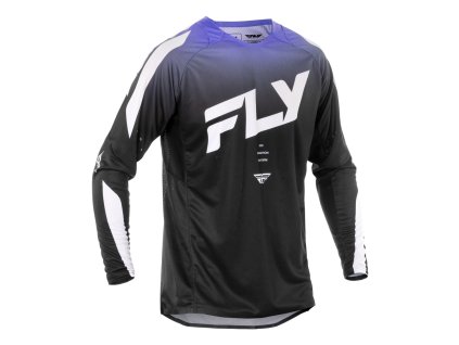 dres EVOLUTION, FLY RACING - USA 2025 (černá/bílá/fialová)