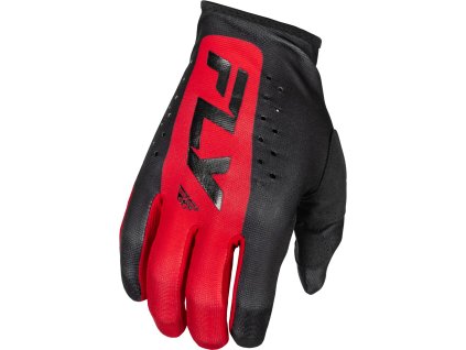 rukavice LITE, FLY RACING - USA 2025 (černá/červená)