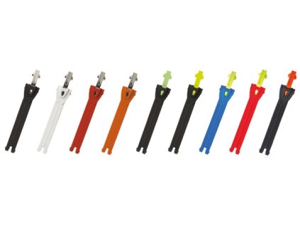 TCX pásek s hliníkovou koncovkou 15cm TBANDAM modro/neonově žlutý