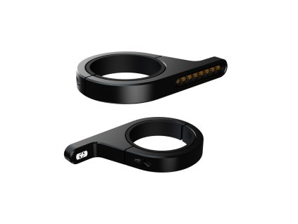 blinkry na trubky přední vidlice DarkTurner, OXFORD (black)