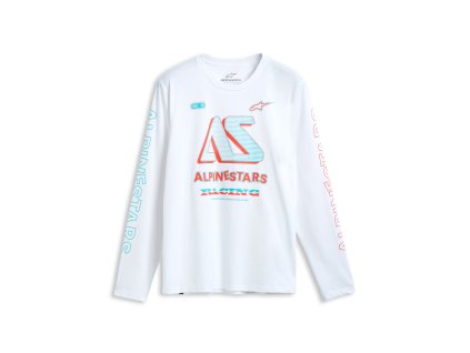triko AYESS CSF dlouhý rukáv, ALPINESTARS (bílá)