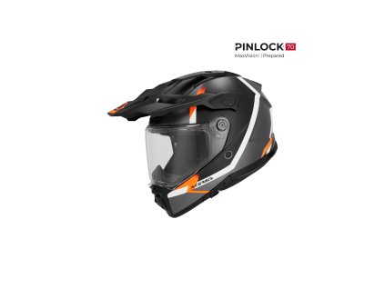 ACERBIS přilba ATTACK černá/fluo oranž S