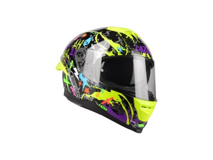přilba Rafale SR Crazy, LAZER - Belgie (černá/fialová/fluo zelená)