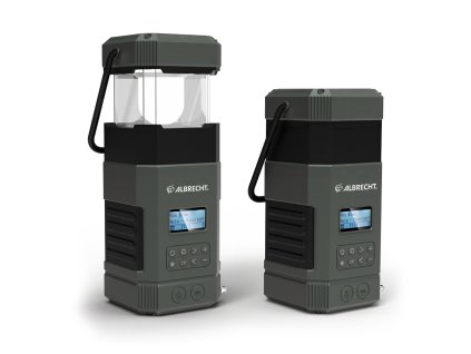 ALBRECHT DR 114 FM DAB+ dynamo kempingové rádio solární svítilna a kempingová lampa alarm powerbanka 5000 mAh
