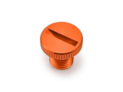 Zástrčka otvoru pro zrcadlo M10-P1,25/levá oranžová