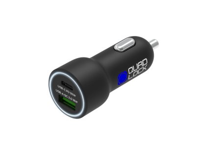48W nabíječka do auta Quad Lock® - USB-C PD + USB-A QC3.0