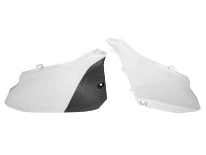 boční číslové tabulky YAMAHA, RTECH (bílo-černé, pár)