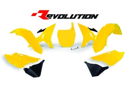 sada plastů YAMAHA, RTECH (žluto-černá, 6 dílů)