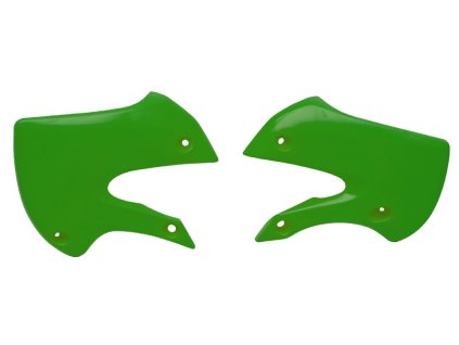 spoilery chladiče KAWASAKI, RTECH (zelené, pár)