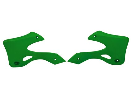 spoilery chladiče KAWASAKI, RTECH (zelené, pár)