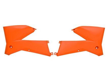 spoilery chladiče KTM, RTECH (oranžové, pár)