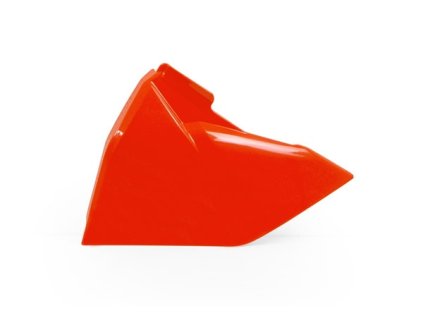 boční kryt vzduchového filtru levý KTM, RTECH (neon oranžový)