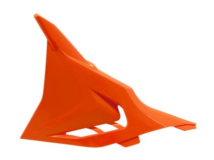 boční kryt vzduchového filtru levý KTM, RTECH (oranžový, s průduchy)