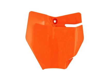 čelní číslová tabulka KTM, RTECH (oranžová)