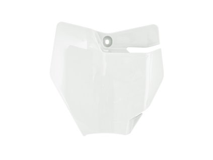 čelní číslová tabulka KTM/GAS GAS, RTECH (bílá)