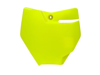 čelní číslová tabulka KTM/GAS GAS, RTECH (neon žlutá)