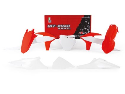 sada plastů KTM, RTECH (oranžovo-bílá, 6 dílů)