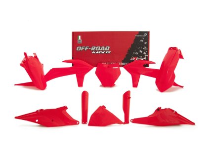 sada plastů KTM, RTECH (neon červená, 7 dílů)