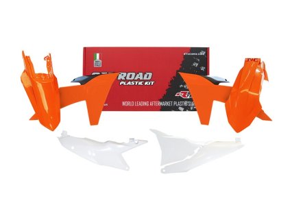 sada plastů KTM, RTECH (oranžovo-černo-bílá, 5 dílů)
