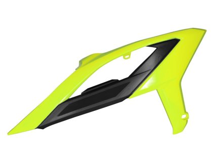 spoilery chladiče BETA, RTECH (neon žluto-černé, pár)