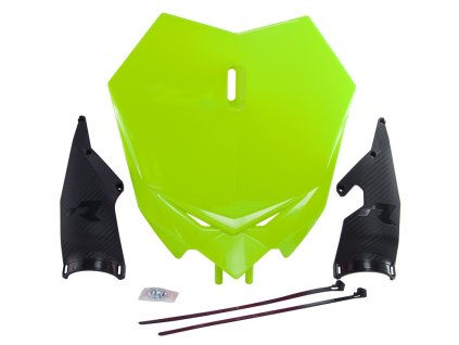 čelní číslová tabulka BETA, RTECH (neon žlutá)
