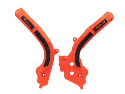 protektory rámu KTM, RTECH (sada, oranžovo-černé)