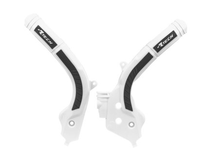 protektory rámu KTM/HUSQVARNA/GAS GAS, RTECH (sada, bílo-černé)
