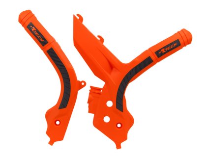 protektory rámu KTM, RTECH (sada, oranžovo-černé)
