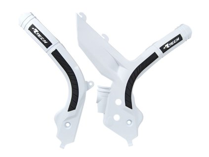 protektory rámu KTM, RTECH (sada, bílo-černé)