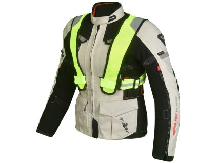Dámská textilní moto bunda SPARK BORA, šedá