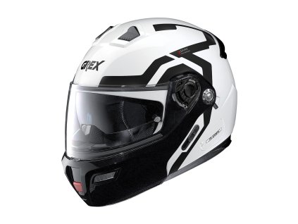Moto helma Grex G9.1 Evolve Crossroad N-Com Metal White 41