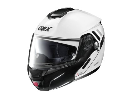 Moto helma Grex G9.2  Offset N-com Metal White 12
