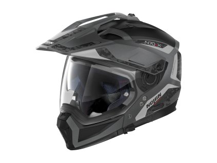 Moto helma Nolan N70-2 X Torpedo N-Com Flat Lava Grey 41