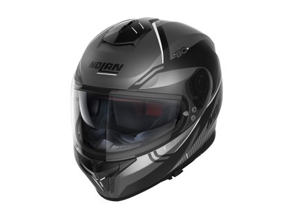Moto helma Nolan N80-8 Astute N-com Flat Lava GREY 23